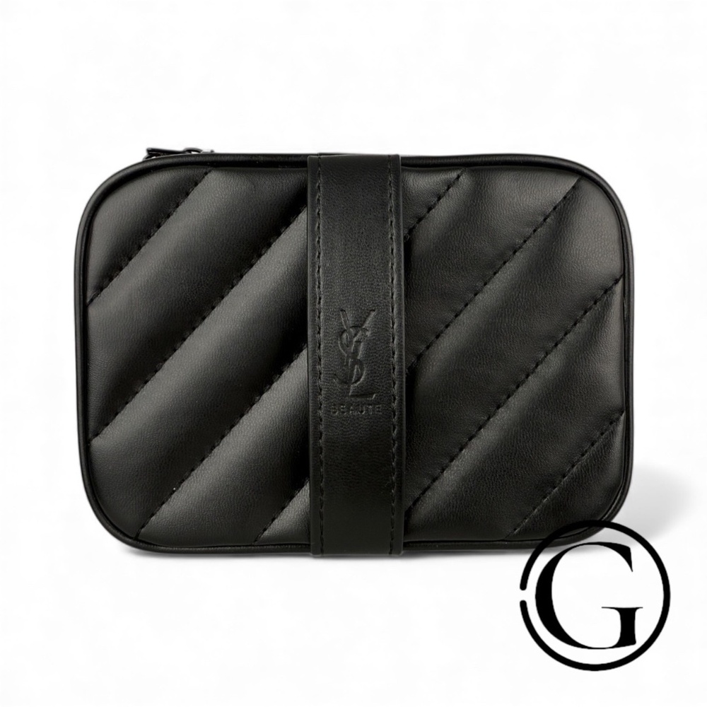 YSL Yves Saint Laurent Beaute Beauty GWP VIP Vanity Case Converted Bag Black NEW - Picture 7 of 11
